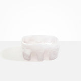 Dinosaur Designs Large Branch Bowl in Snow Swirl Colour resin.