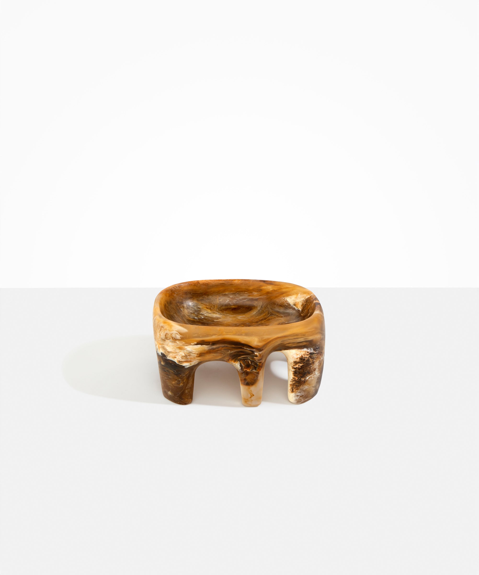 Dinosaur Designs Medium Branch Bowl in Light Horn Colour resin