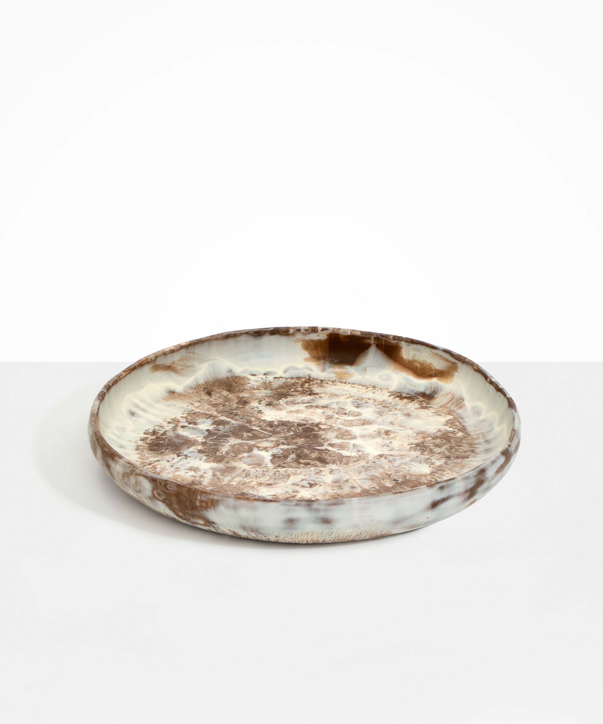 Dinosaur Designs Grand Earth Bowl in Cappuccino Colour resin...