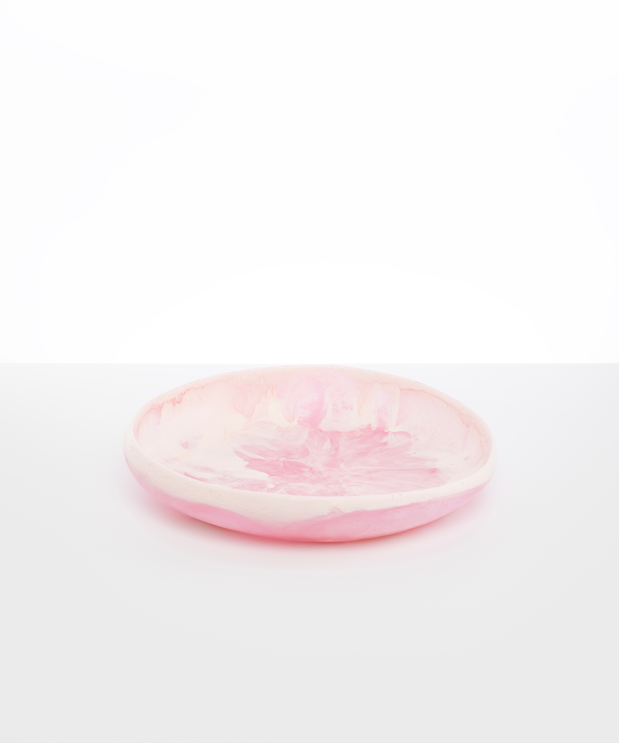 Dinosaur Designs Large Earth Bowl in Shell Pink Colour resin