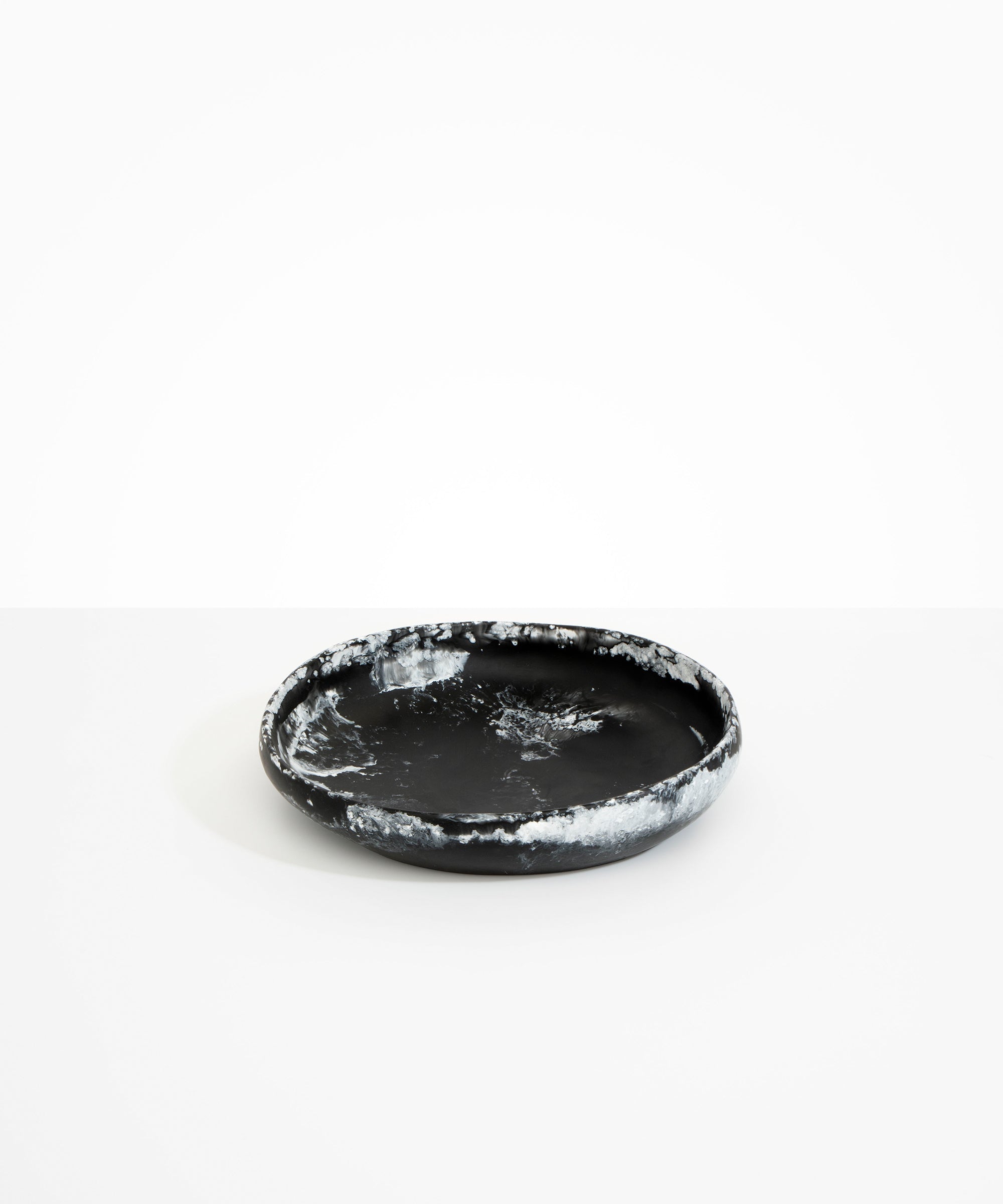 Dinosaur Designs Medium Earth Bowl in Black Marble Colour resin..