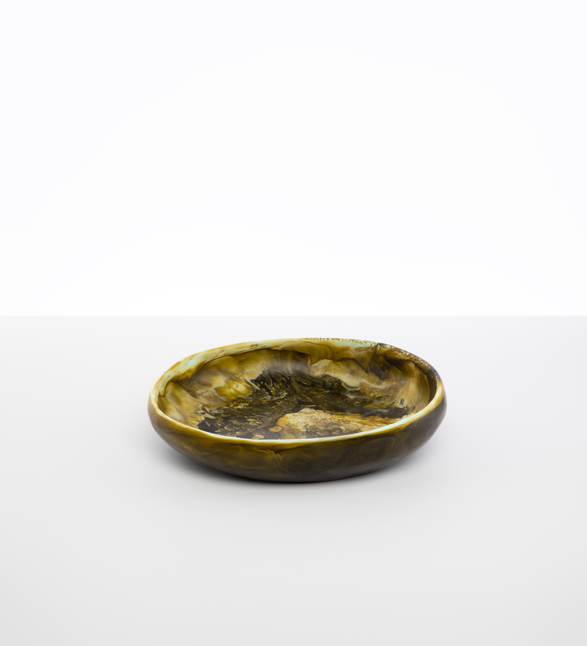 Dinosaur Designs Medium Earth Bowl Bowls in Malachite Colour resin