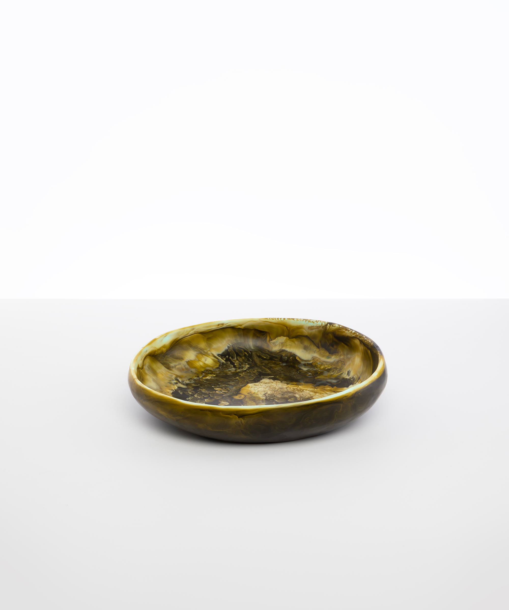 Dinosaur Designs Medium Earth Bowl Bowls in Malachite Colour resin