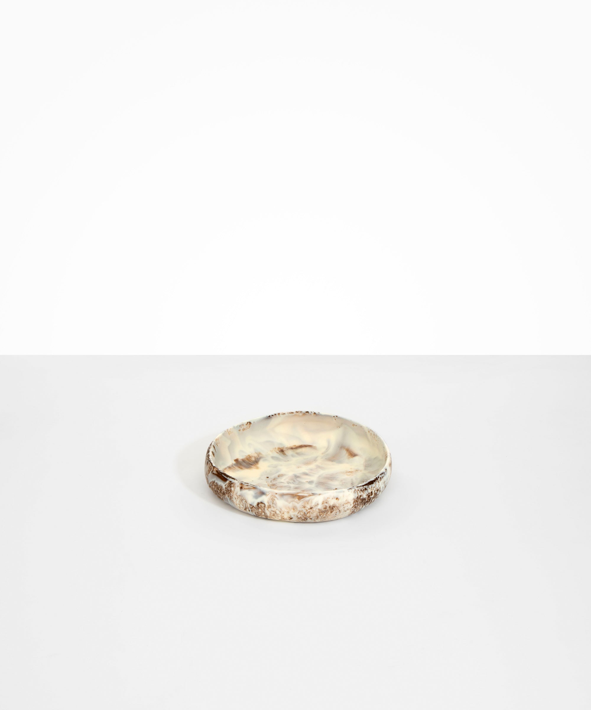 Dinosaur Designs Small Earth Bowl in Cappuccino Colour resin