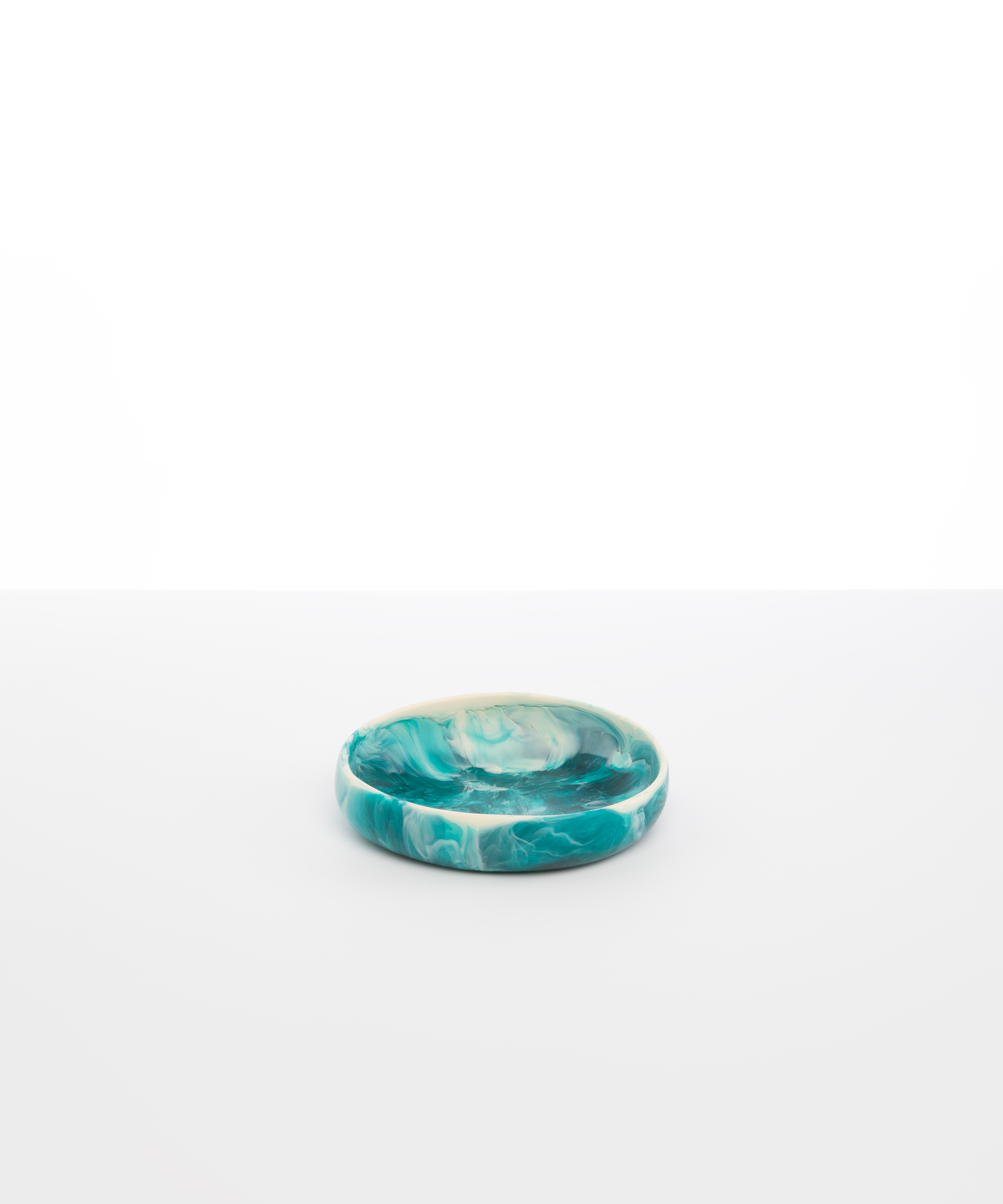 Dinosaur Designs Small Earth Bowl in Lagoon Colour resin.