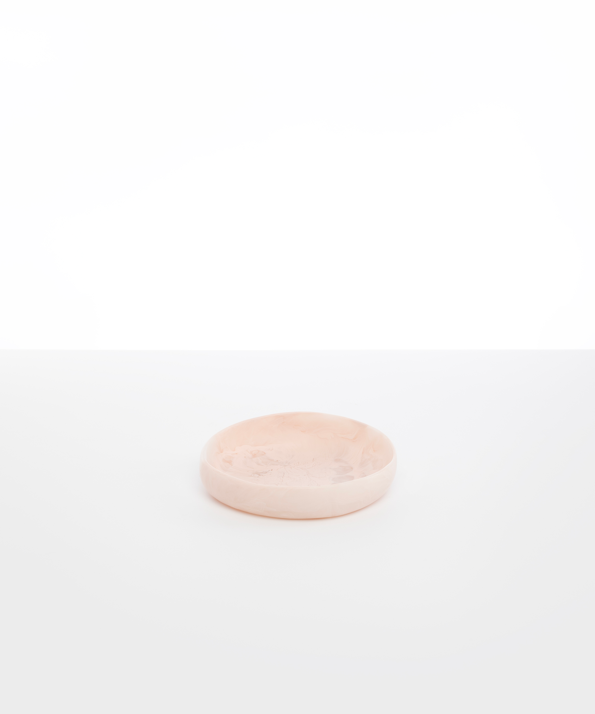 Dinosaur Designs Small Earth Bowl in Rose Swirl Colour resin