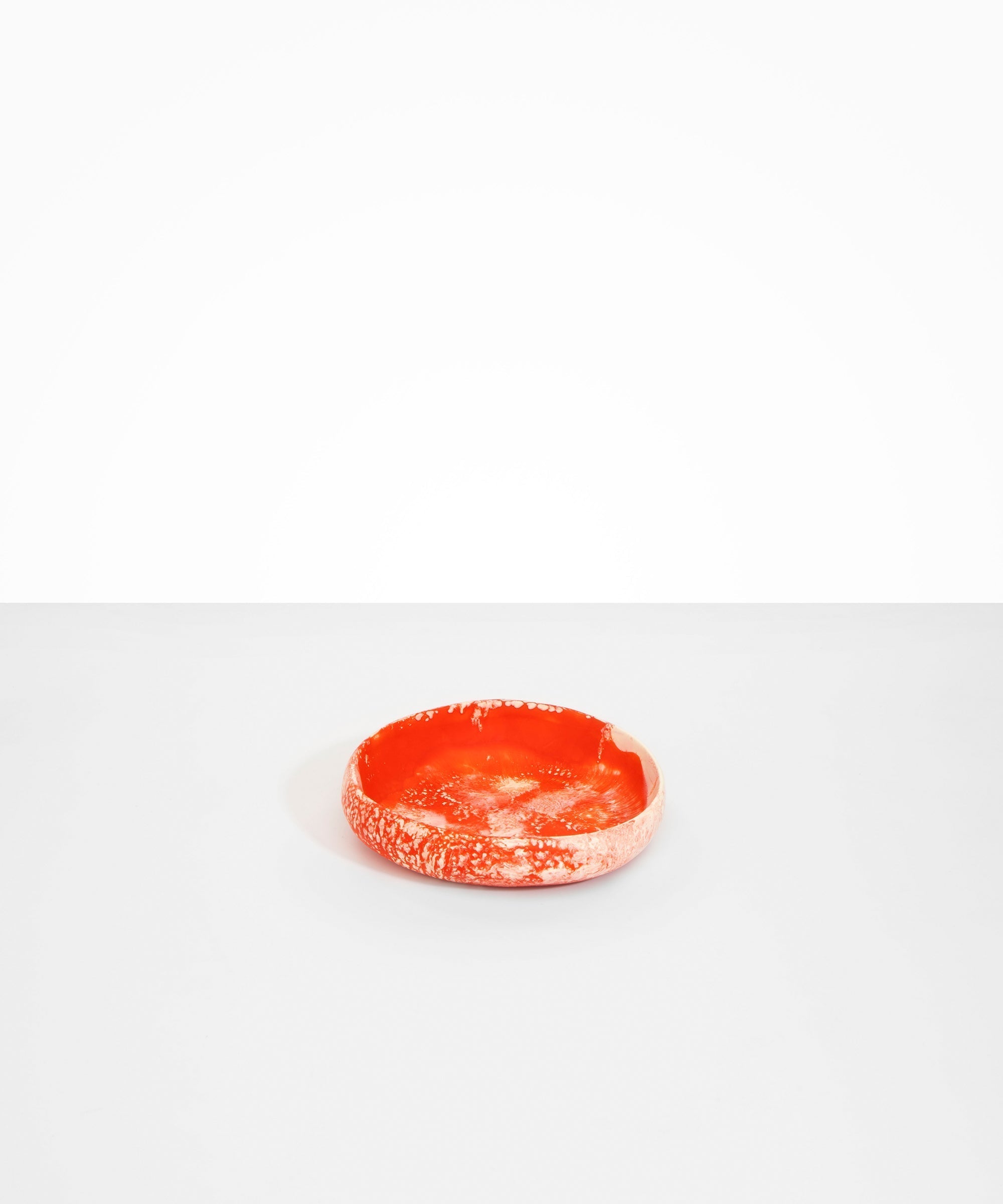 Dinosaur Designs Small Earth Bowl in Strawberry Colour resin
