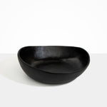 Dinosaur Designs Large Flow Bowl Bowls in Black Colour resin