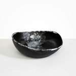Dinosaur Designs Large Flow Bowl Bowls in Black Marble Colour resin