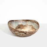 Dinosaur Designs Large Flow Bowl in Cappuccino Colour resin
