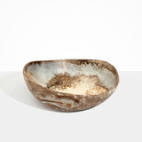 Dinosaur Designs Large Flow Bowl Bowls in Cappuccino Colour resin