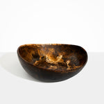 Dinosaur Designs Large Flow Bowl in Dark Horn Colour resin