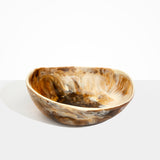 Dinosaur Designs Large Flow Bowl Bowls in Light Horn Colour resin