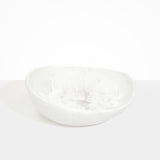 Dinosaur Designs Large Flow Bowl Bowls in Snow Swirl Colour resin