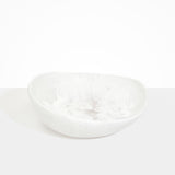 Dinosaur Designs Large Flow Bowl in Snow Swirl Colour resin