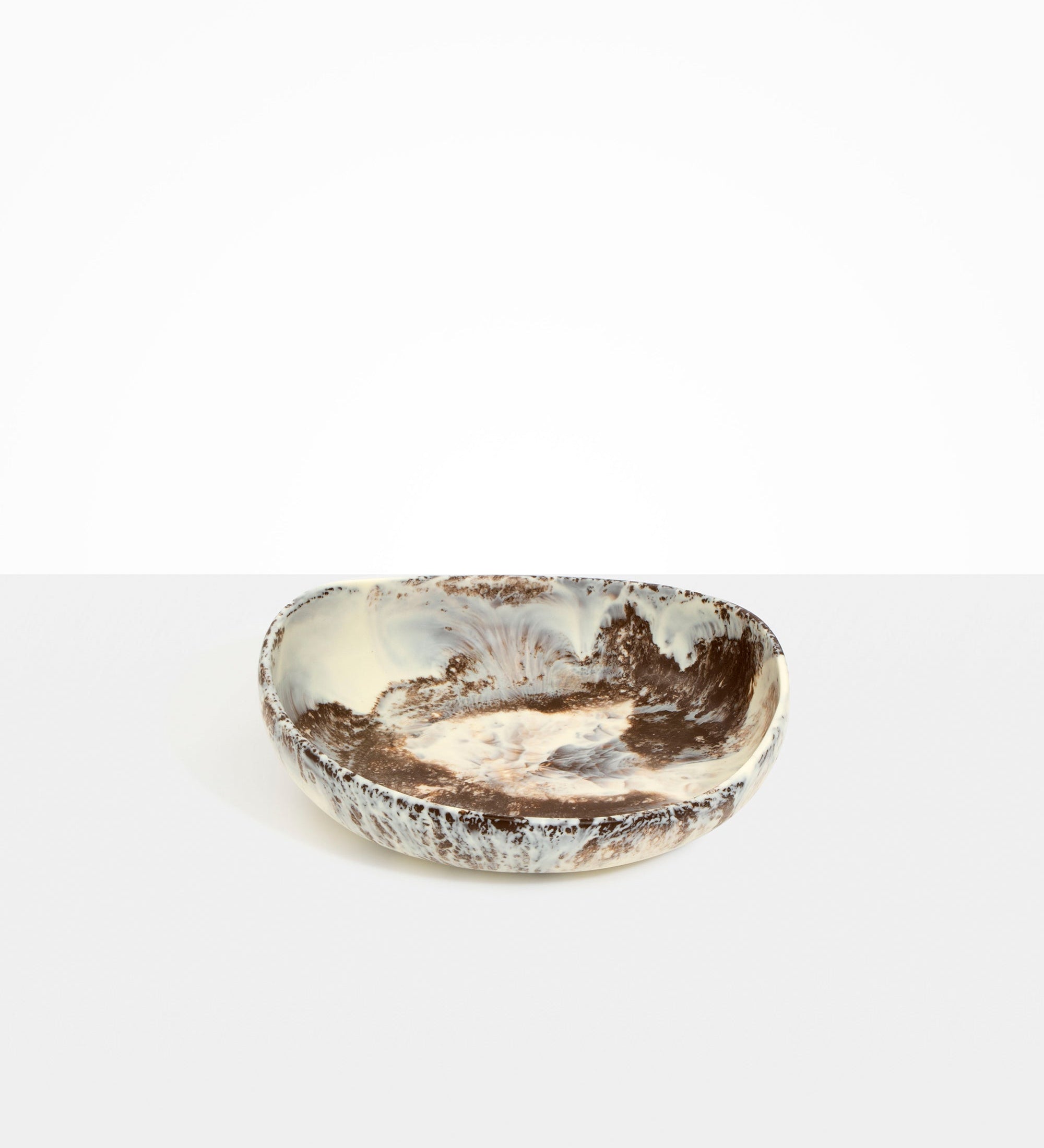 Dinosaur Designs Medium Flow Bowl Bowls in Cappuccino Colour resin
