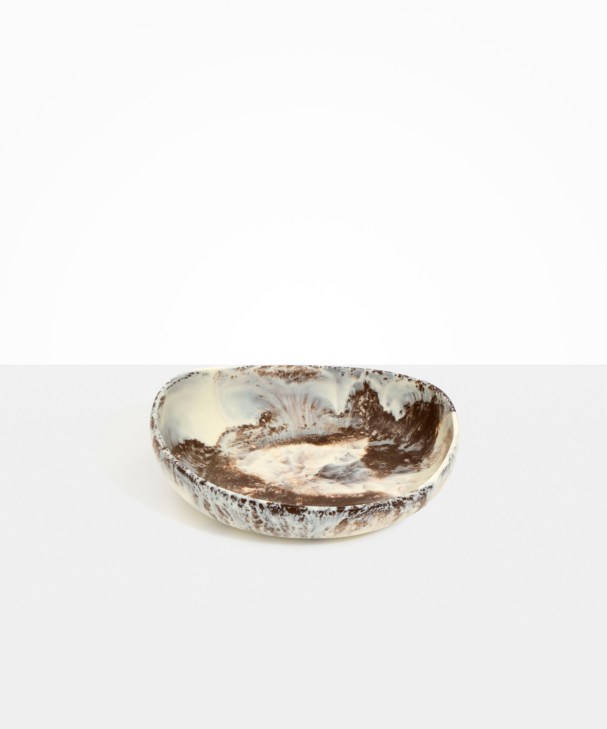 Dinosaur Designs Medium Flow Bowl Bowls in Cappuccino Colour resin