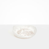 Dinosaur Designs Medium Flow Bowl in Snow Swirl Colour resin.