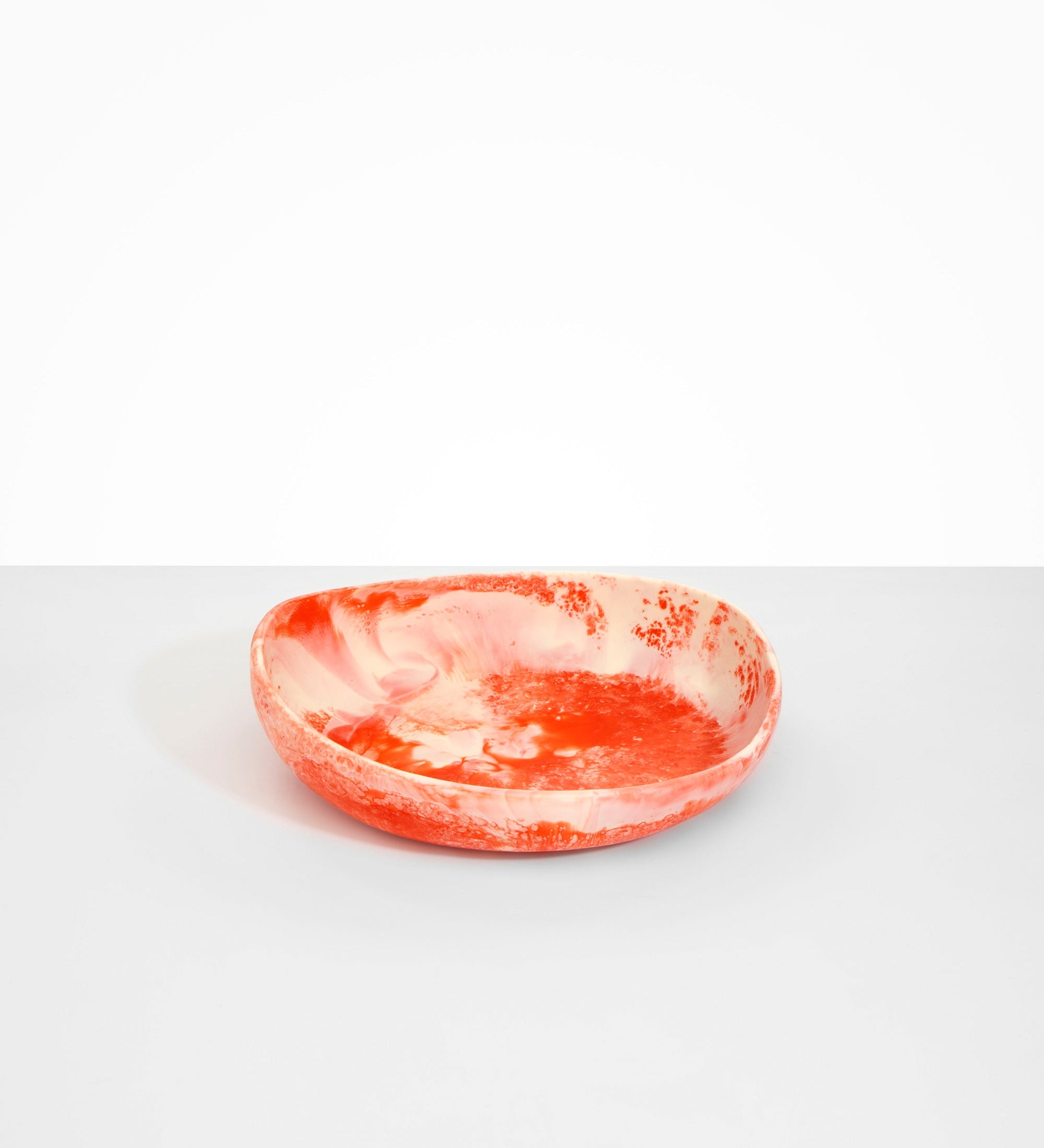 Dinosaur Designs Medium Flow Bowl Bowls in Strawberry Colour resin