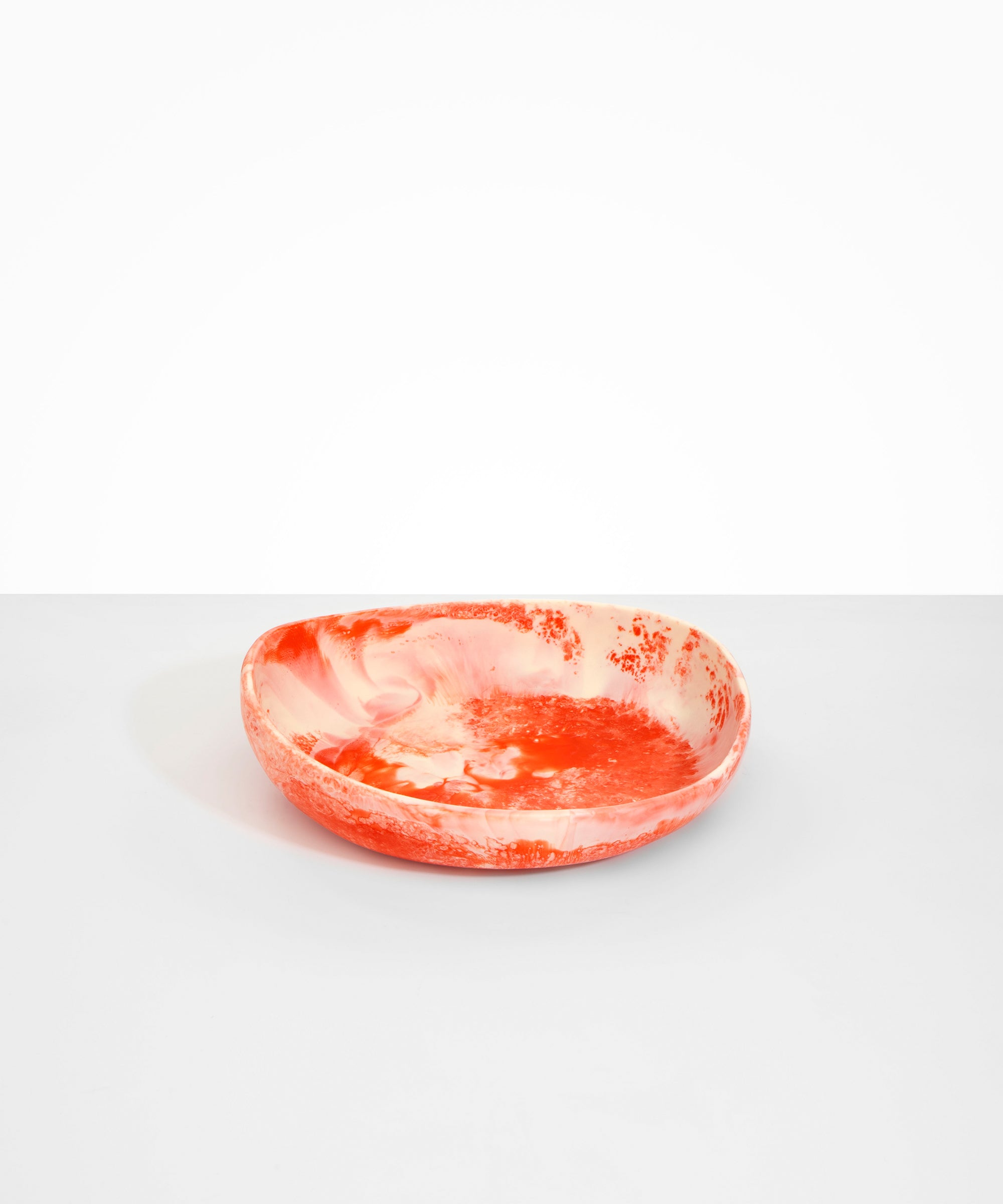 Dinosaur Designs Medium Flow Bowl Bowls in Strawberry Colour resin