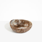 Dinosaur Designs Flow Salad Bowl in Cappuccino Colour resin