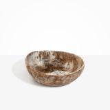 Dinosaur Designs Flow Salad Bowl in Cappuccino Colour resin