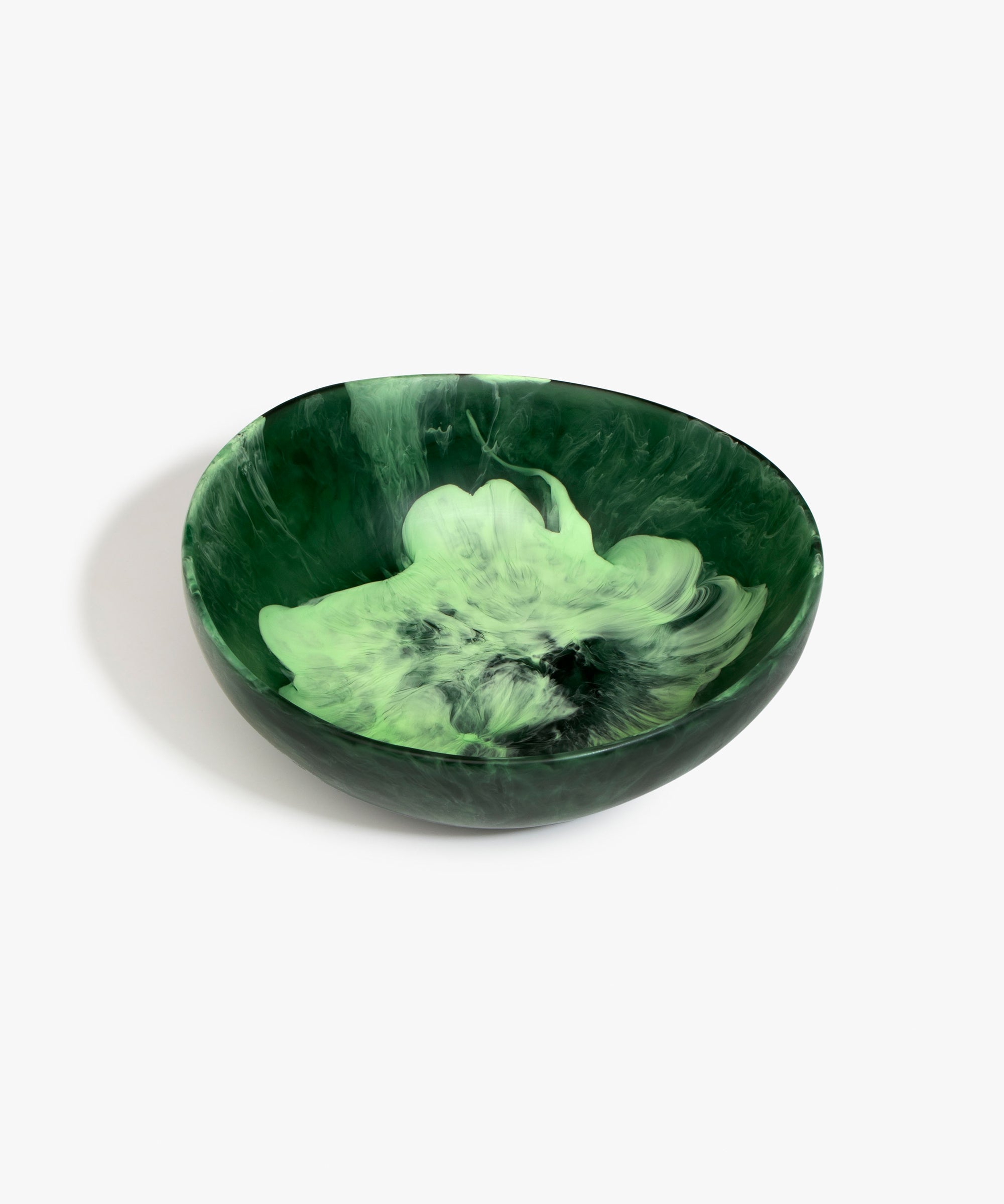Dinosaur Designs Wishbone Bangle in Leaf Colour resin with Wide Fit.