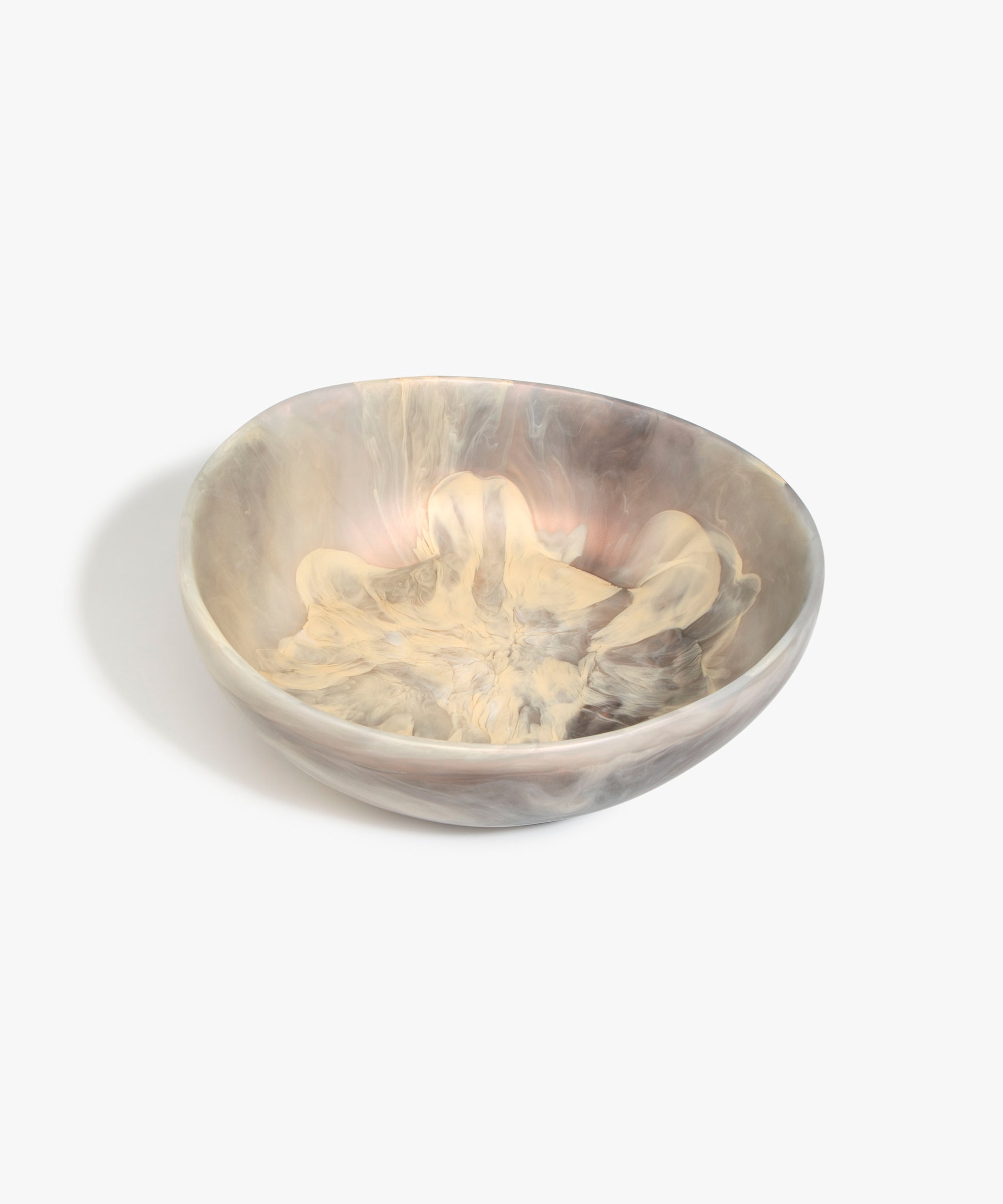 Dinosaur Designs Wishbone Bangle in Flamingo Colour resin with Wide Fit.