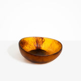 Dinosaur Designs Flow Salad Bowl in Tortoise Colour resin