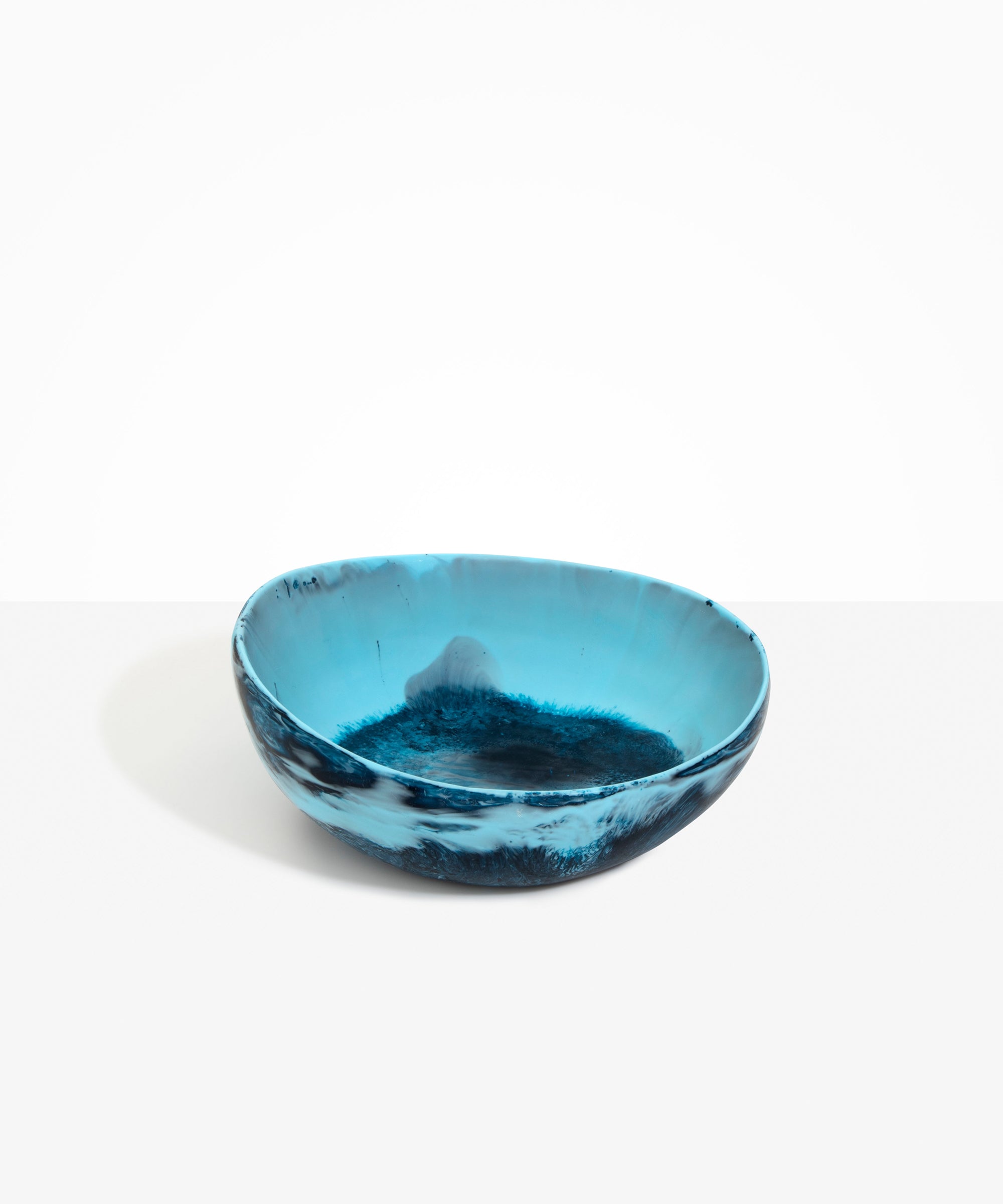 Dinosaur Designs Flow Salad Bowl in Water Colour resin