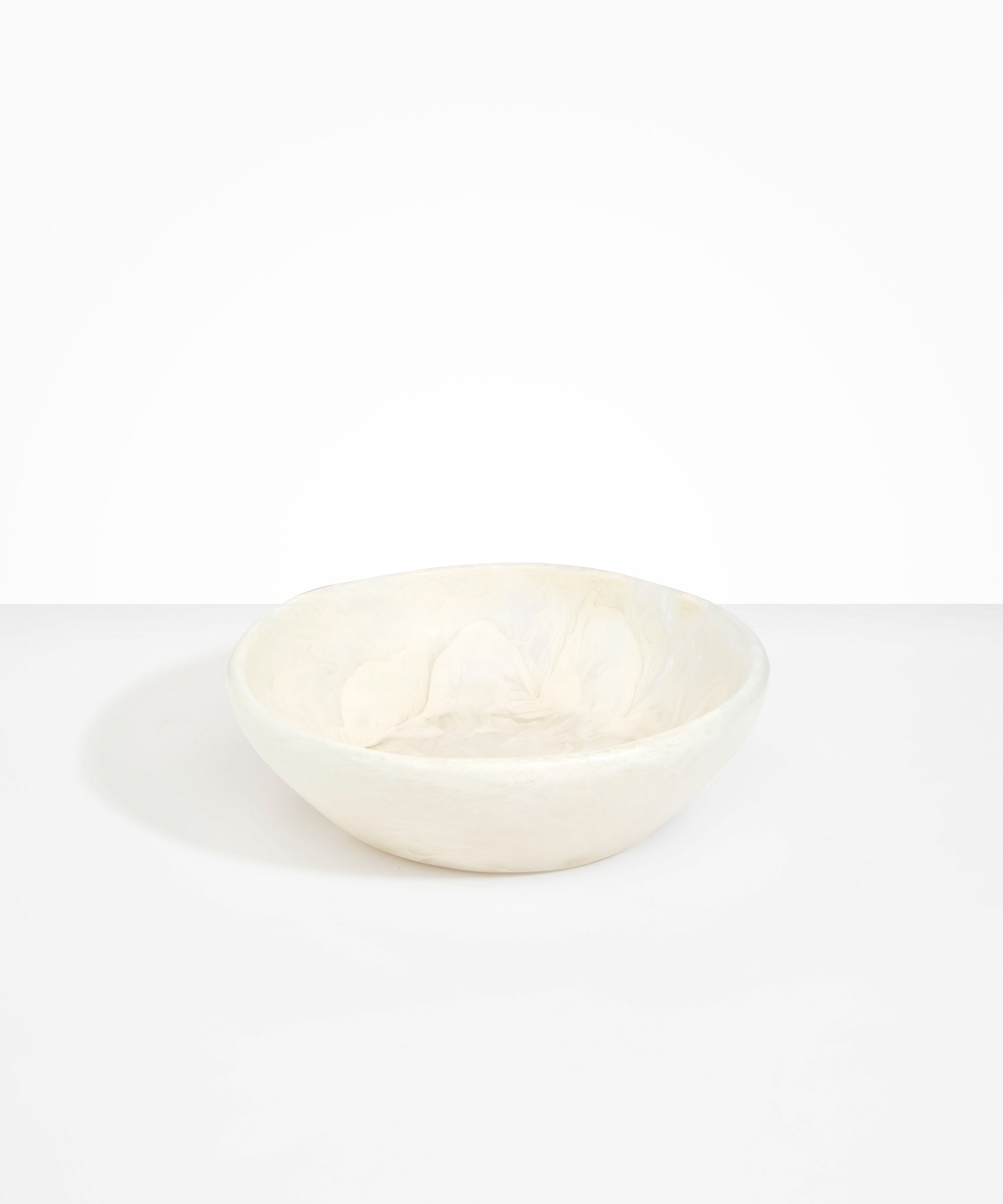 Dinosaur Designs Large Salad Bowl Bowls in Chalk Swirl Colour resin