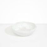 Dinosaur Designs Large Salad Bowl Bowls in Snow Swirl Colour resin