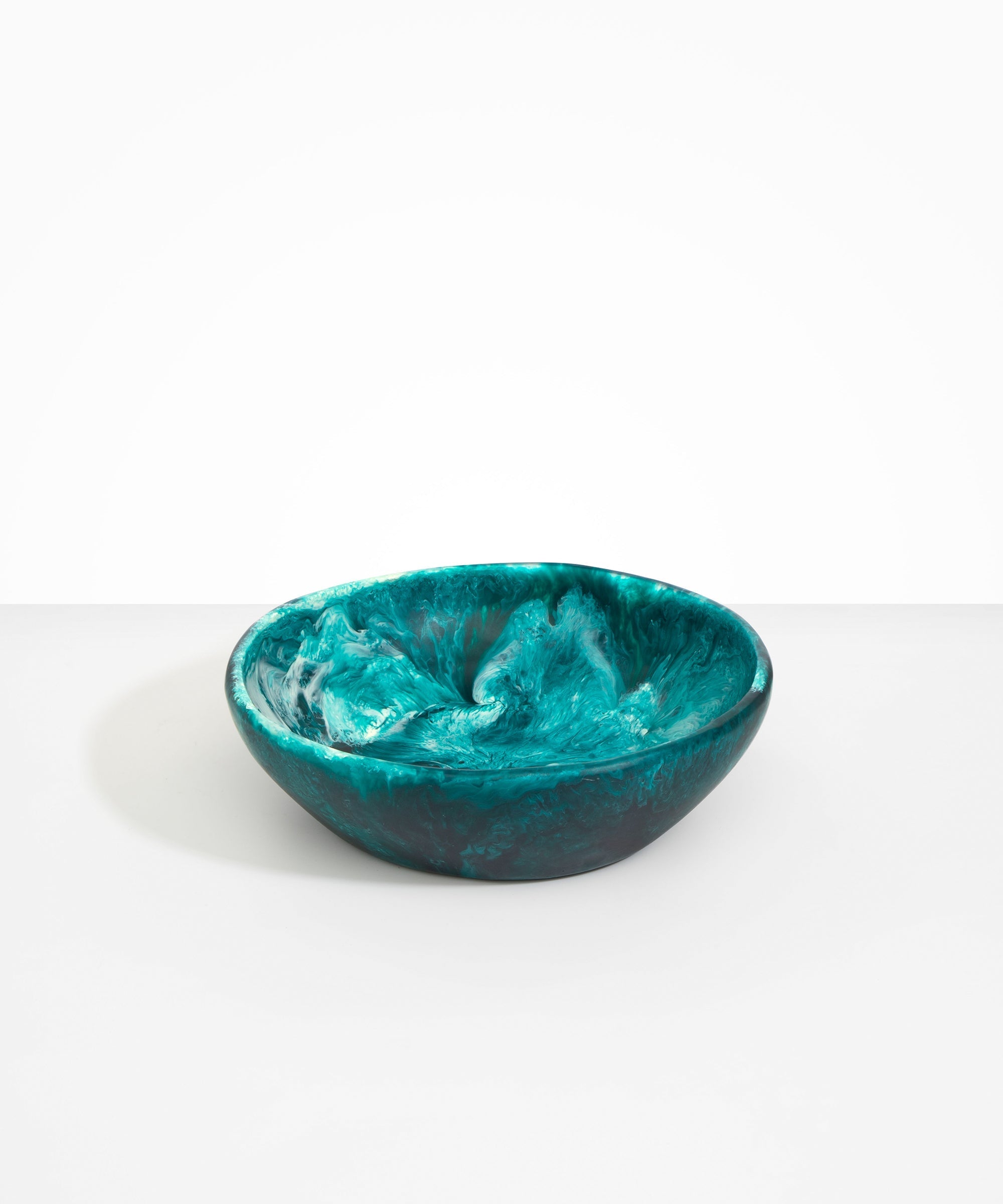 Dinosaur Designs Large Salad Bowl Bowls in Lagoon Colour resin