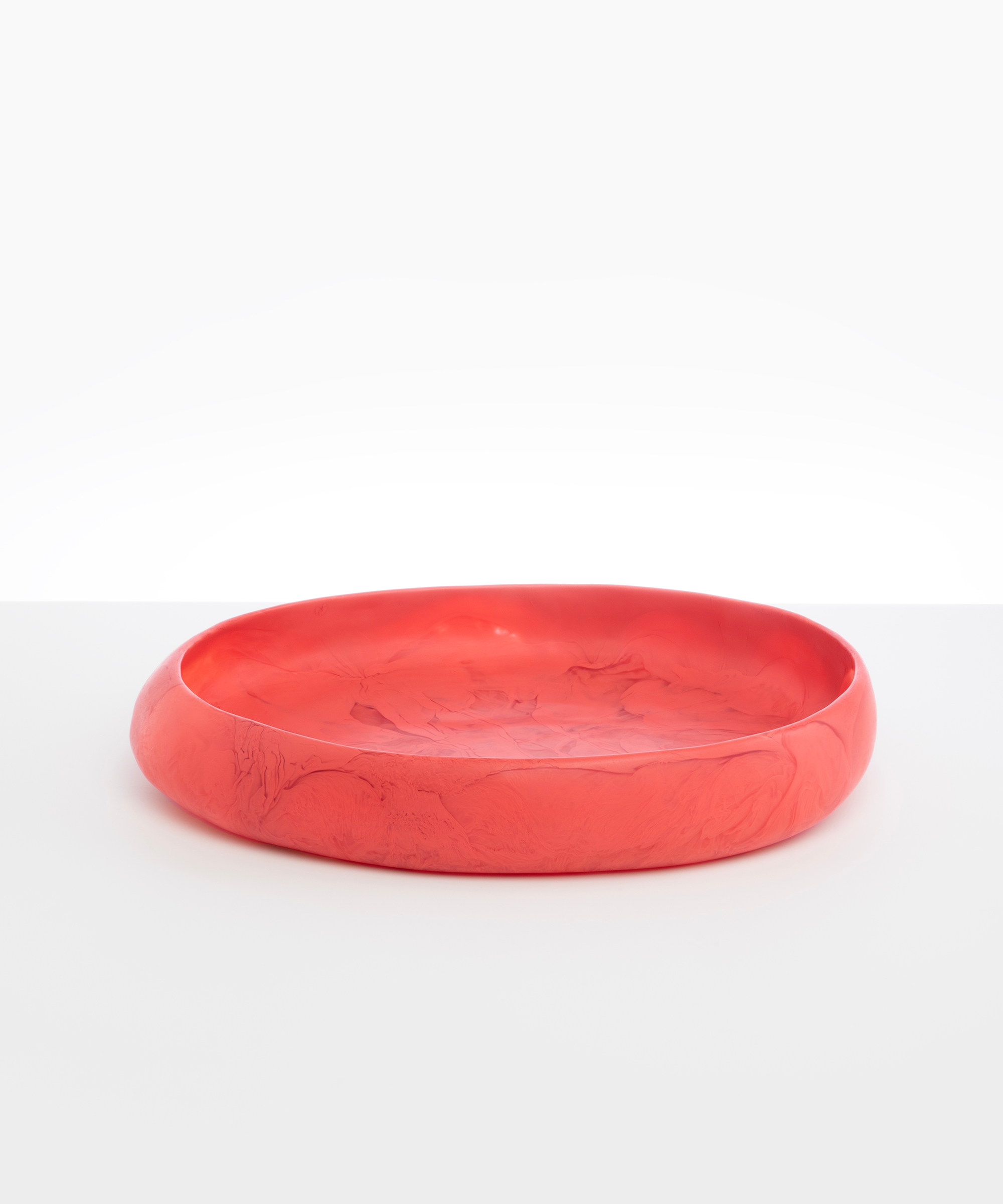 Dinosaur Designs Large Rock Bowl Bowls in Coral Swirl Colour resin