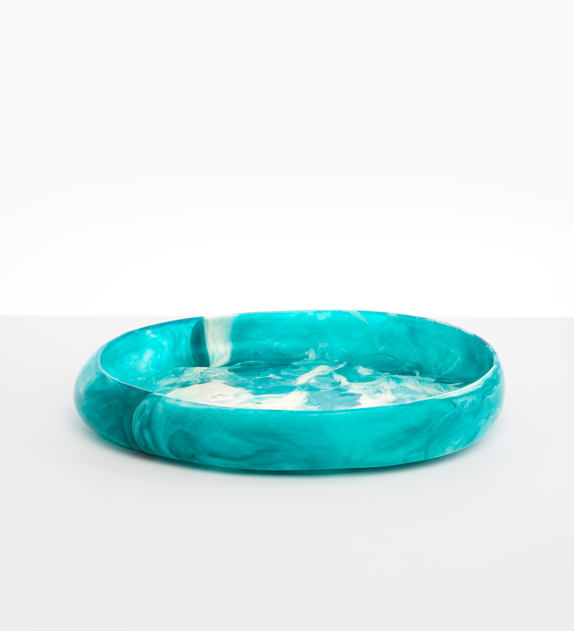 Dinosaur Designs Large Rock Bowl Bowls in Lagoon Colour resin