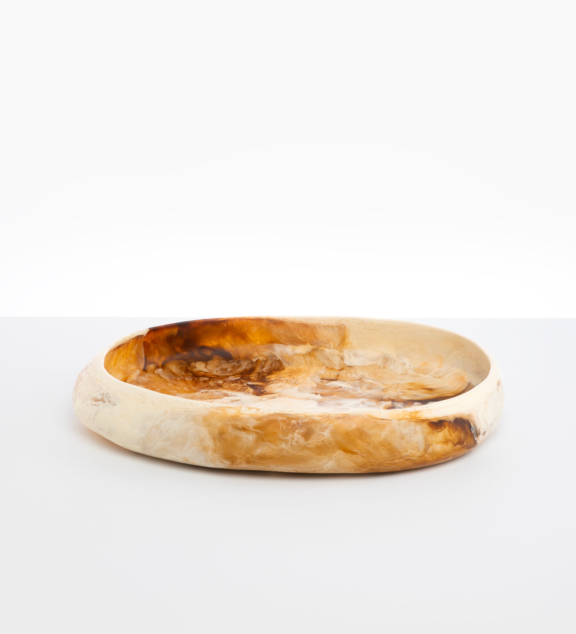 Dinosaur Designs Large Rock Bowl Bowls in Light Horn Colour resin