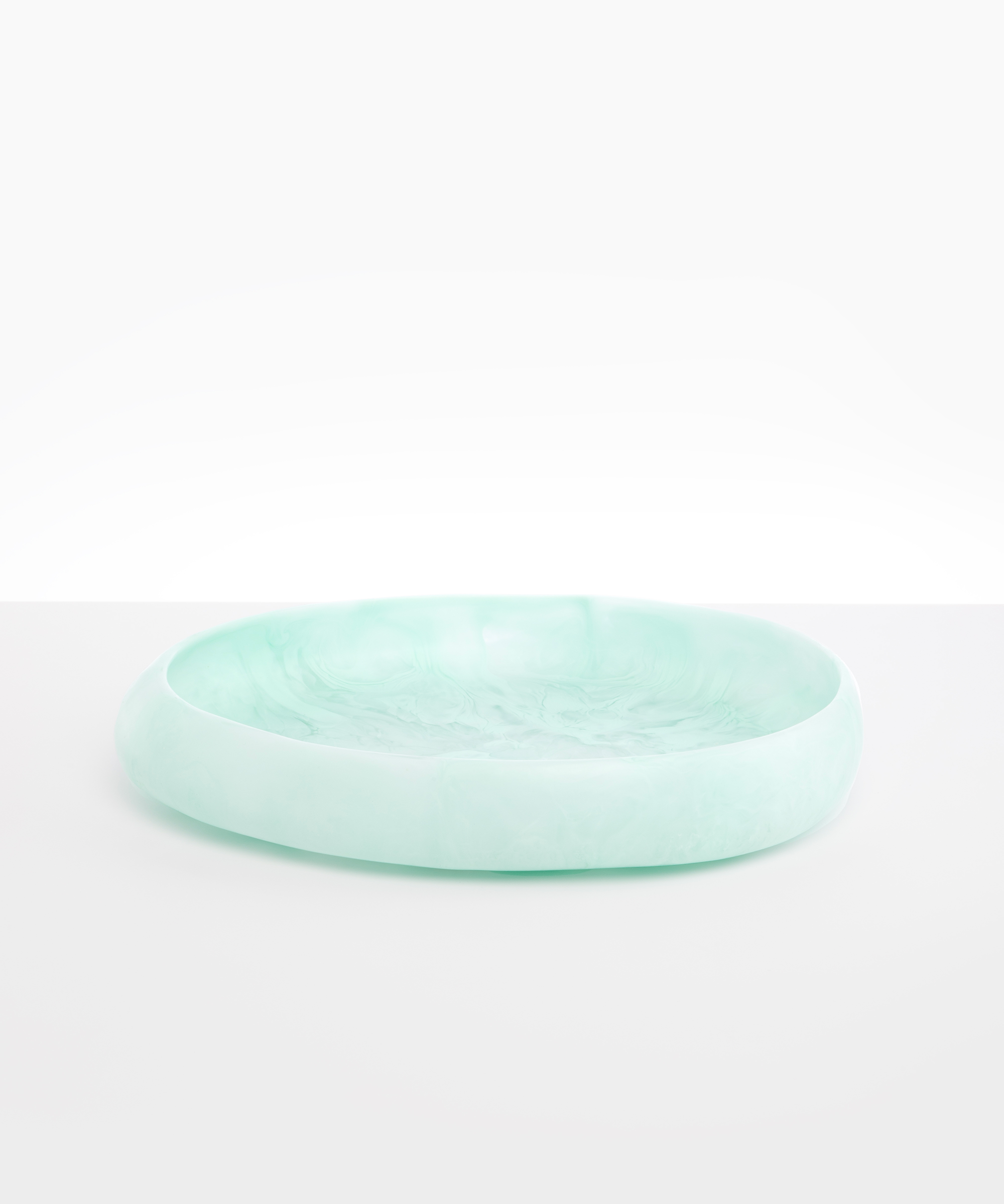 Dinosaur Designs Large Rock Bowl Bowls in Mint Colour resin