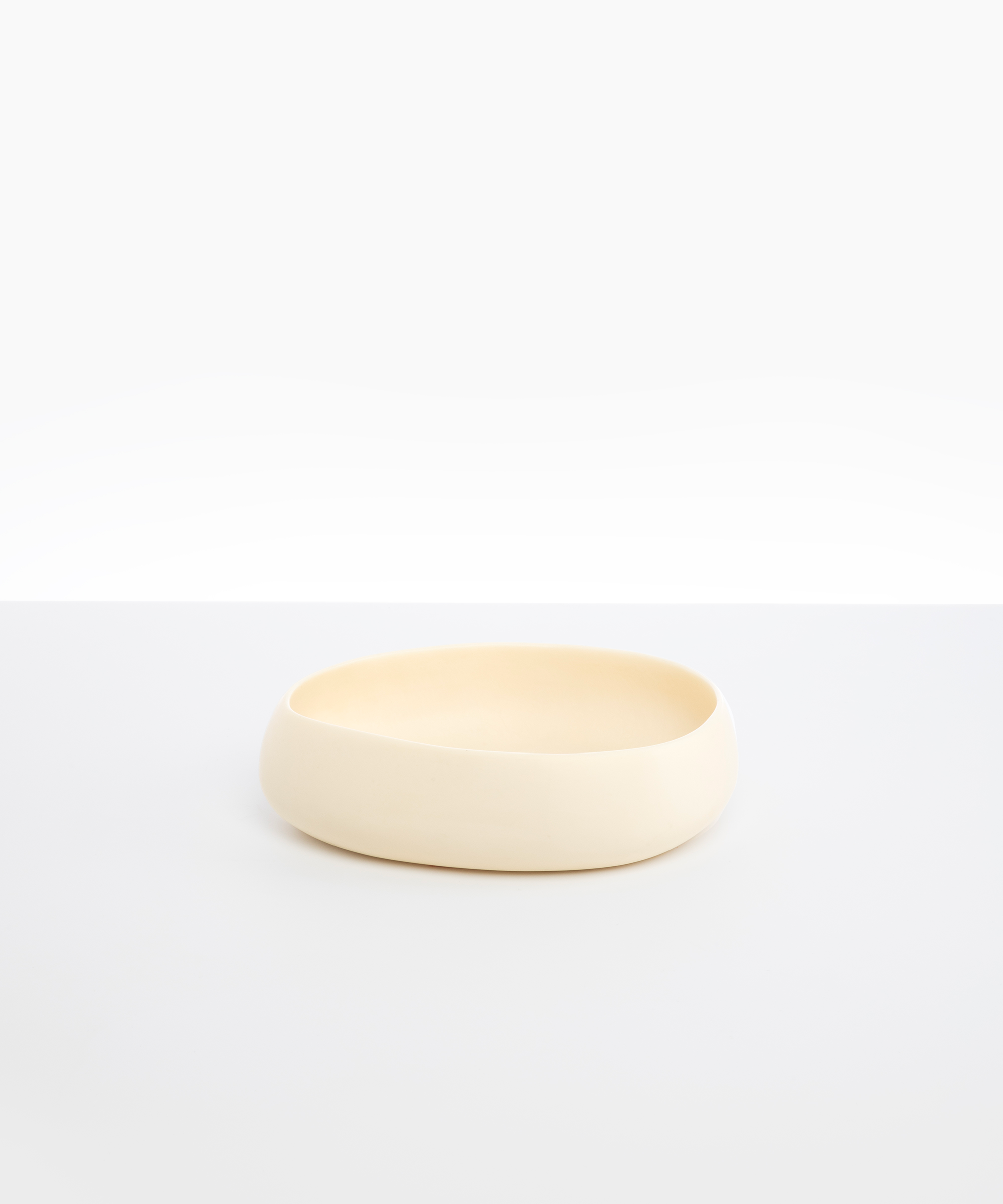 Dinosaur Designs Medium Rock Bowl in Cream Colour resin.
