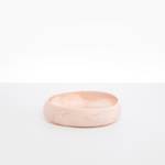 Dinosaur Designs Medium Rock Bowl in Rose Swirl Colour resin.