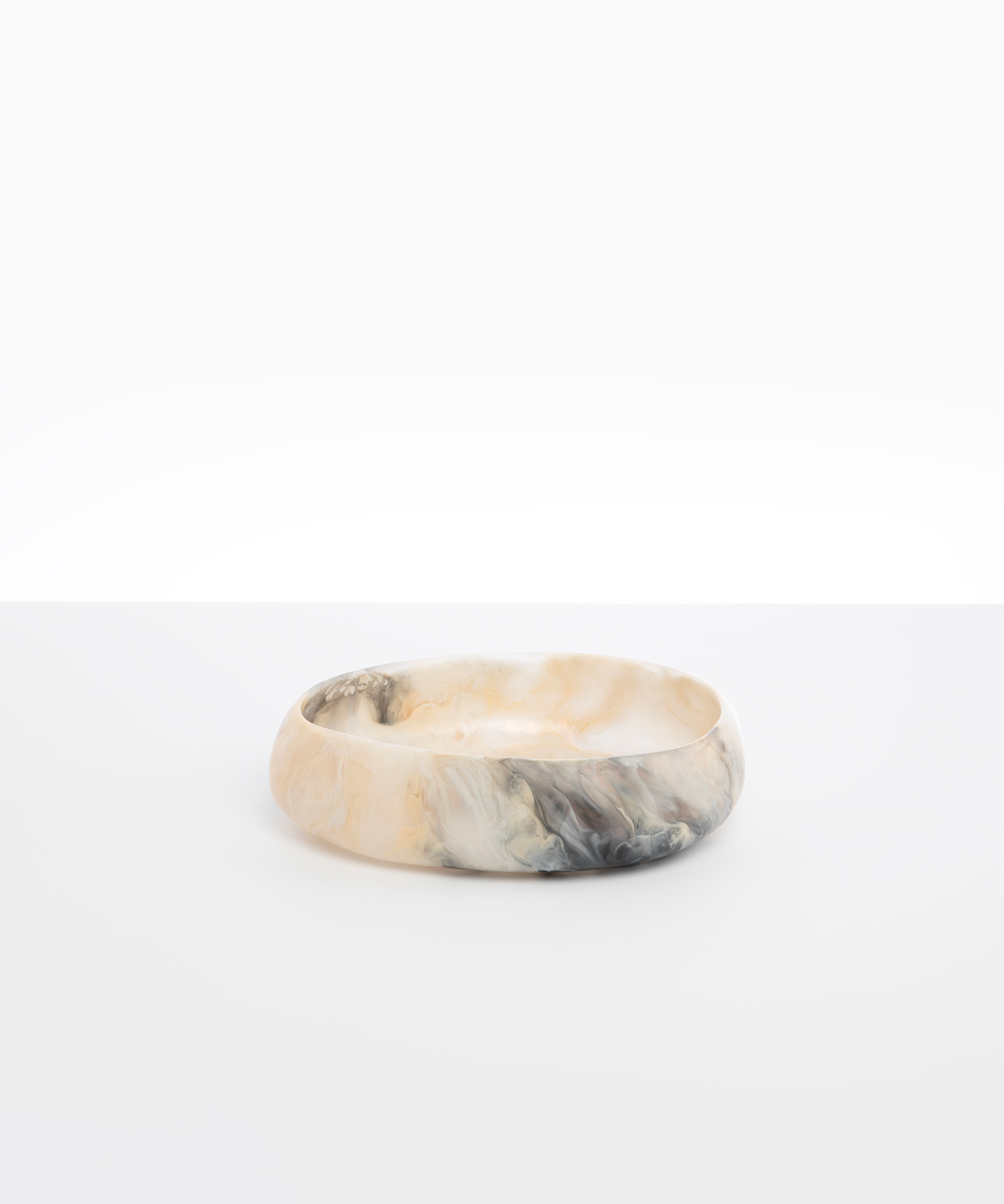 Dinosaur Designs Medium Rock Bowl Bowls in Sandy Pearl Colour resin