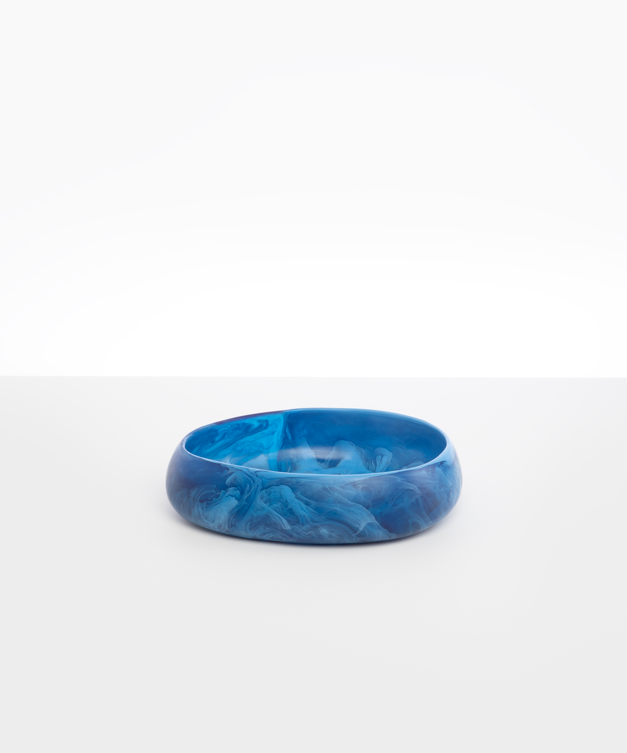 Dinosaur Designs Medium Rock Bowl in Sky Colour resin.