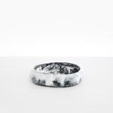 Dinosaur Designs Medium Rock Bowl in White Marble Colour resin.