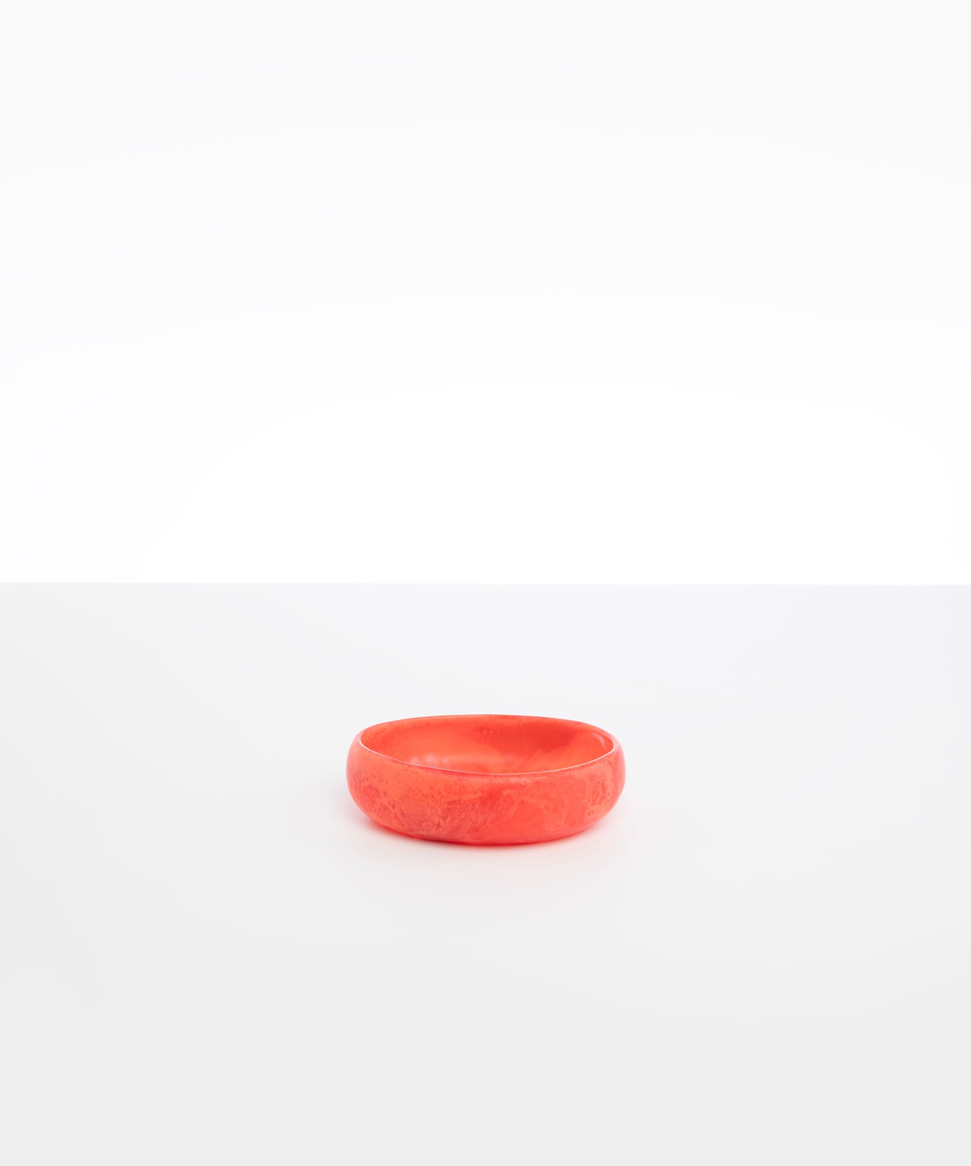 Dinosaur Designs Small Rock Bowl Bowls in Coral Swirl Colour resin