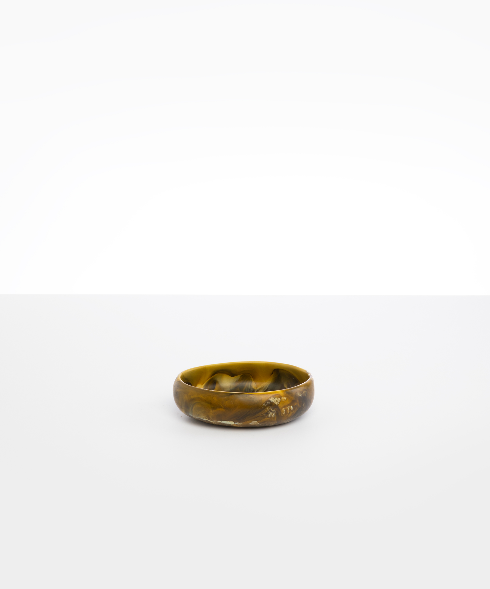 Dinosaur Designs Small Rock Bowl Bowls in Malachite Colour resin