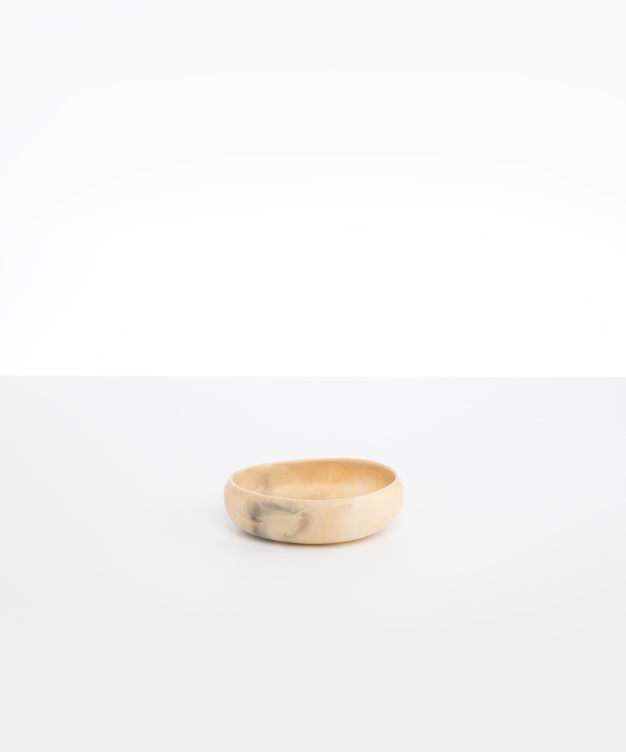 Dinosaur Designs Small Rock Bowl Bowls in Sandy Pearl Colour resin
