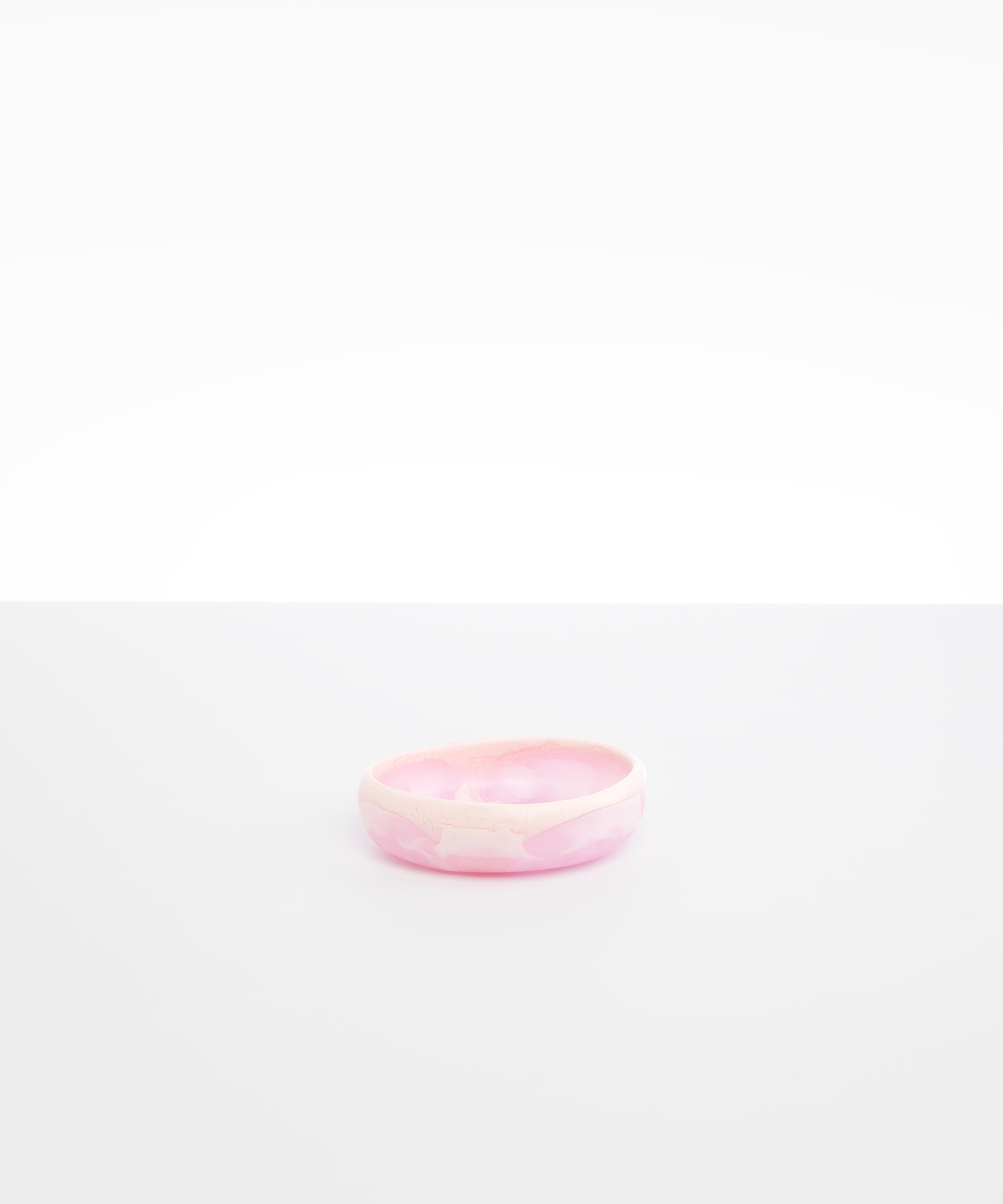 Dinosaur Designs Small Rock Bowl Bowls in Shell Pink Colour resin