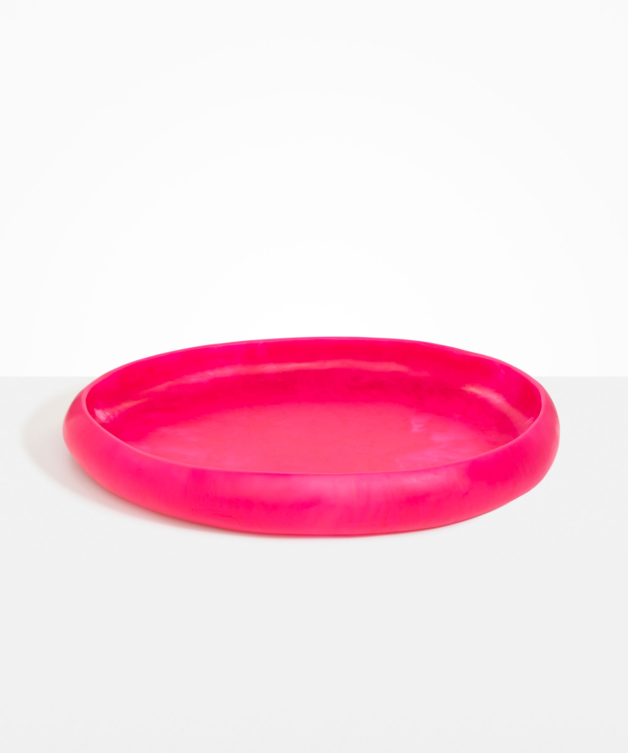 Dinosaur Designs Extra Large Rock Bowl in Flamingo Colour resin.
