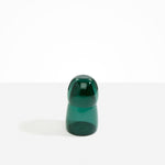 Dinosaur Designs coloured Glass Pebble Carafe cup and jug set in transparent teal green.