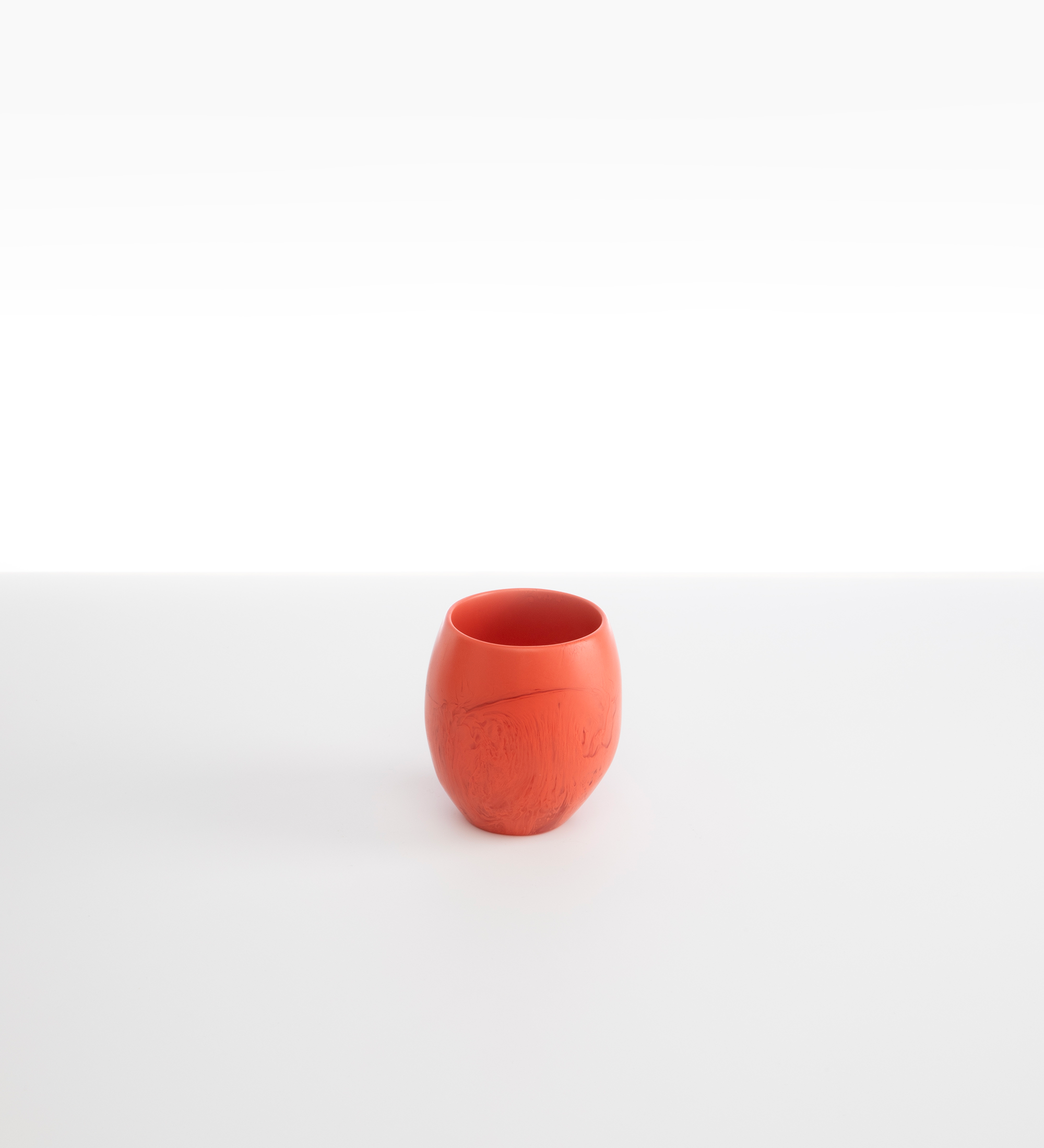 Dinosaur Designs Large Rock Cup Tumblers in Coral Swirl Colour resin