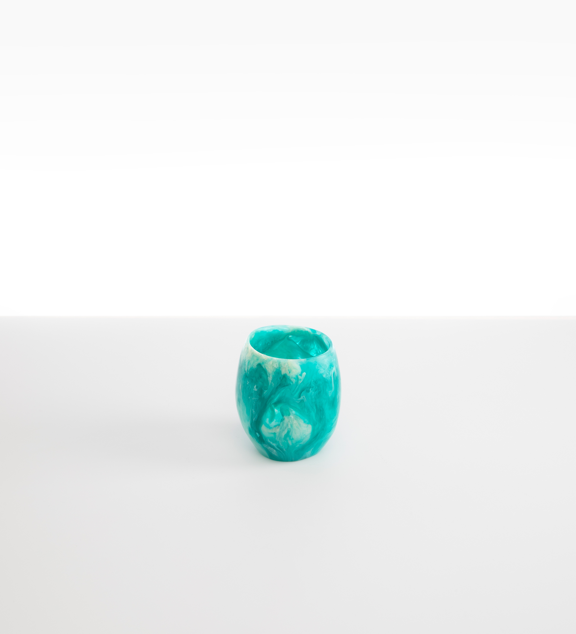 Dinosaur Designs Large Rock Cup Tumblers in Lagoon Colour resin